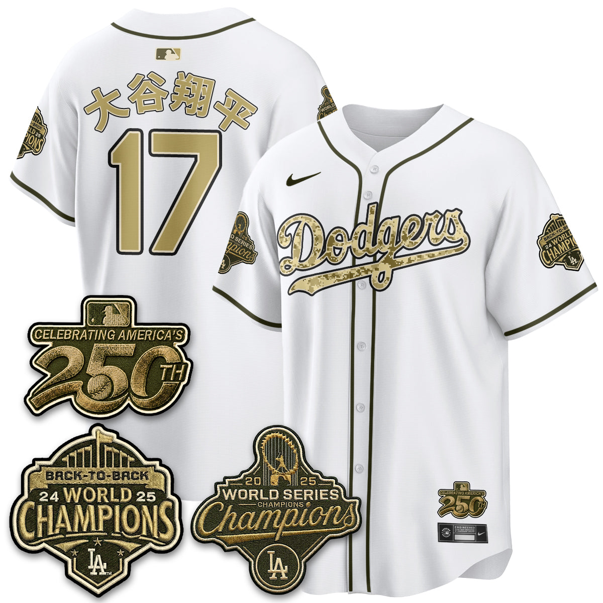LAD Military Appreciation Game Day Jersey -All Stitched