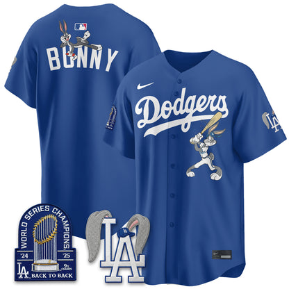 Los Angeles Dodgers Bunny Edition Vapor Jersey - Stitched