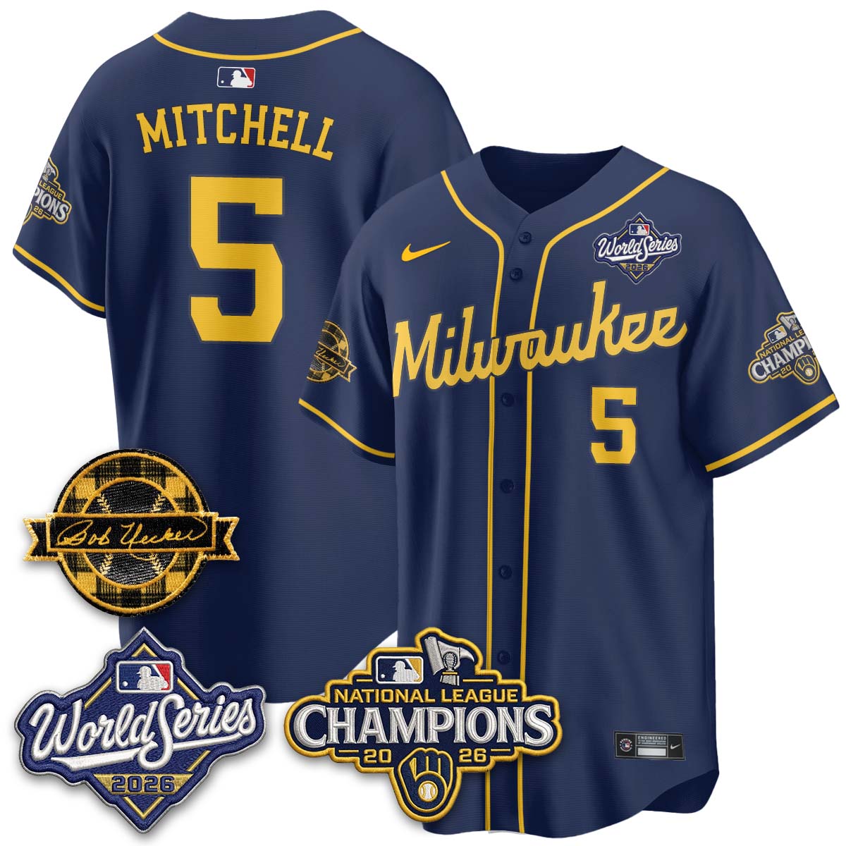 MIL 2026 NL Champions - Uecker Patch Navy Limited Edition - Stitched N1