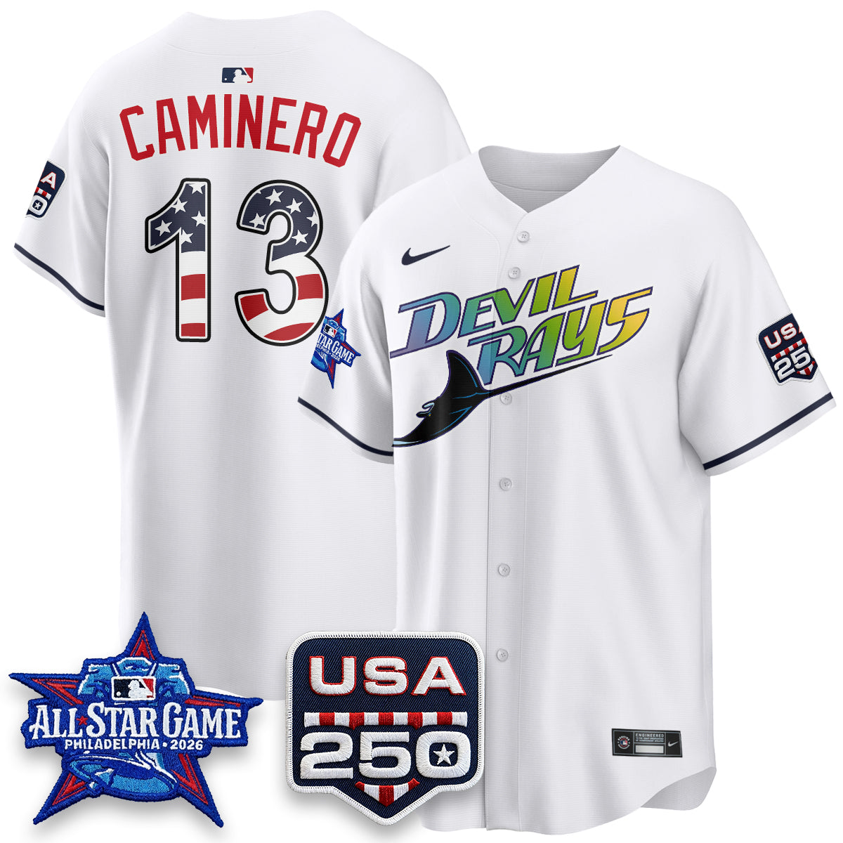 Tampa Bay Rays 2026 All Star Edition Vapor Jersey - Stitched
