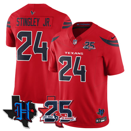 HOU 25th Seasons in 2026 Basic Vapor Limited Jersey - All Stitched