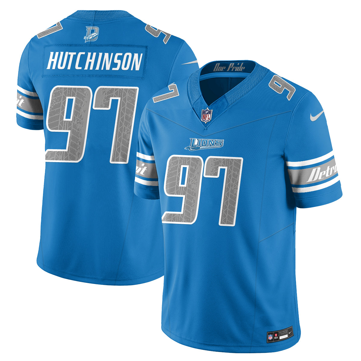 Detroit Lions Fangear Edition Vapor Jersey - Stitched