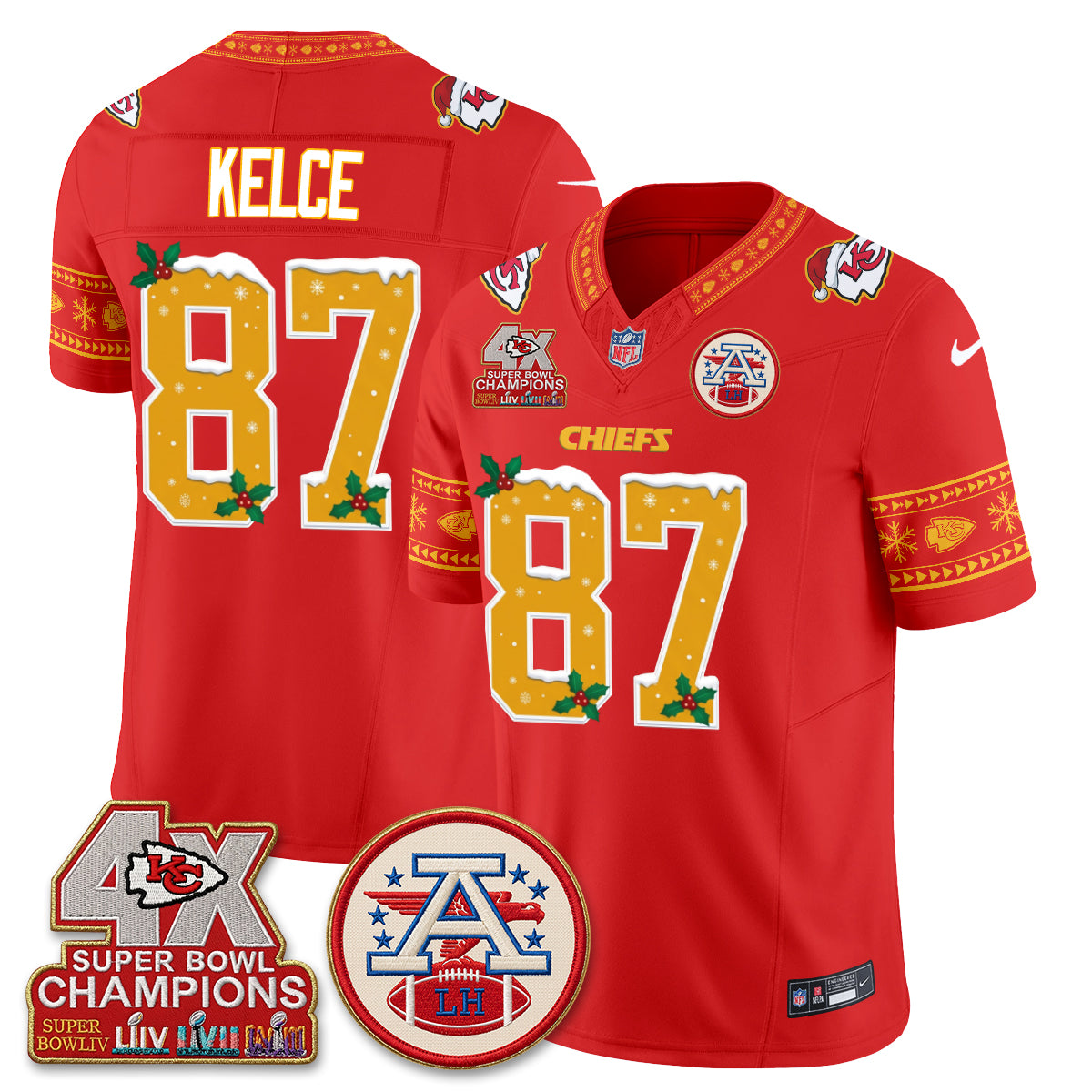 KC Xmas Edition Vapor Jersey - Stitched