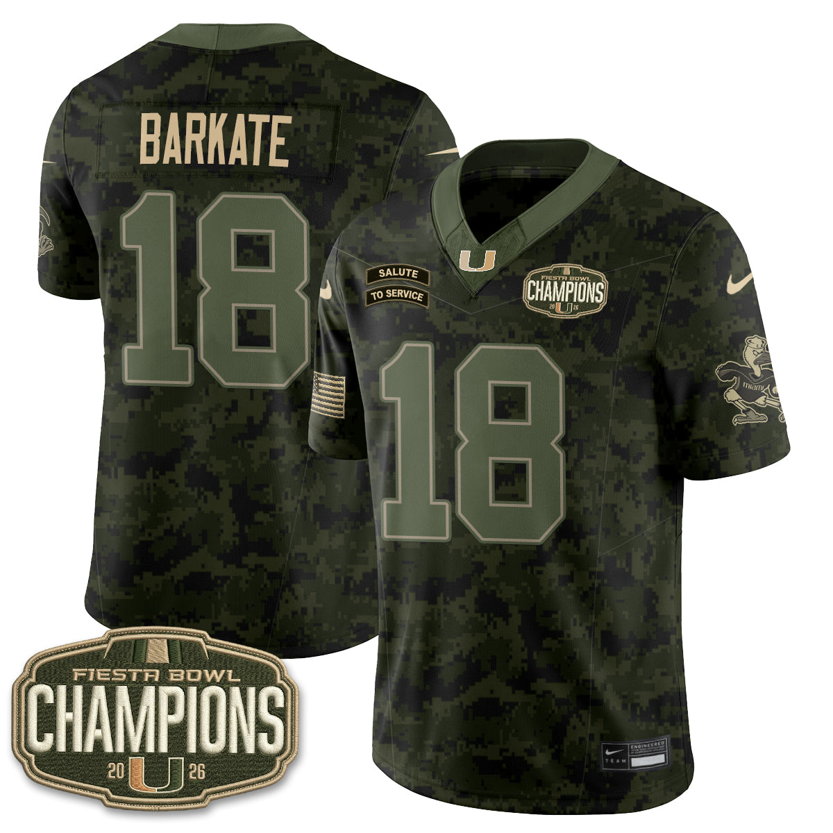 MIA 2026 Salute to Service Vapor Jersey - Stitched