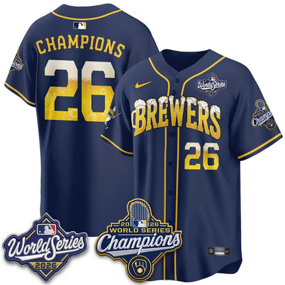 MIL "Pitcher & Pint" 2026 WS Champions Jersey - Stitched (#9) (2)