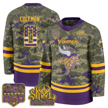 MIN 2026 Salute To Service Edition Hockey Jersey - Printed