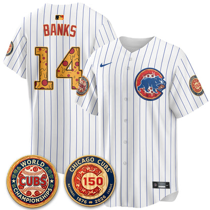 Chicago Cubs Deep Dish Pizza Vapor Limited Jersey - Stitched