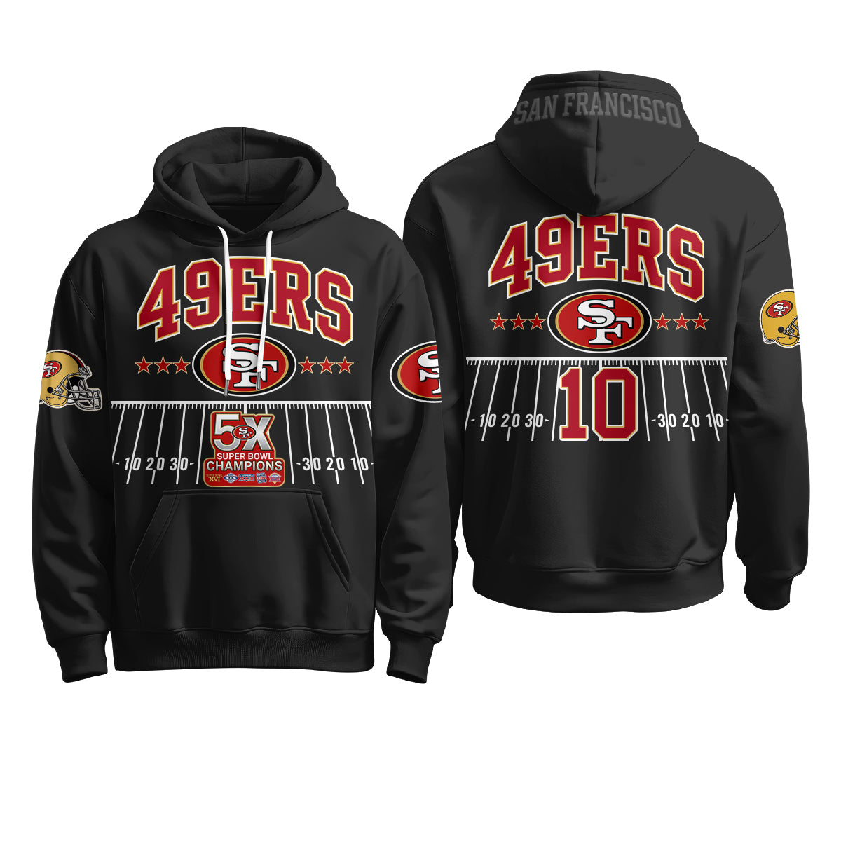 SF 5X SB Fleece Hoodie - Printed