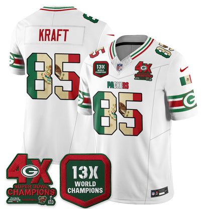 Green Bay Packers Mexico Edition Vapor Jersey - Stitched