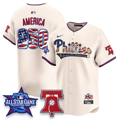 PHI 2026 Independence Day USA Vapor Limited Blue Jersey - Stitched