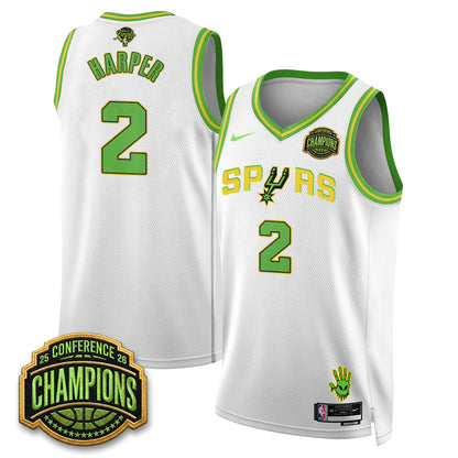 San Antonio Spurs 2026 Basketball Finals Alien Style Vapor Jersey - Stitched