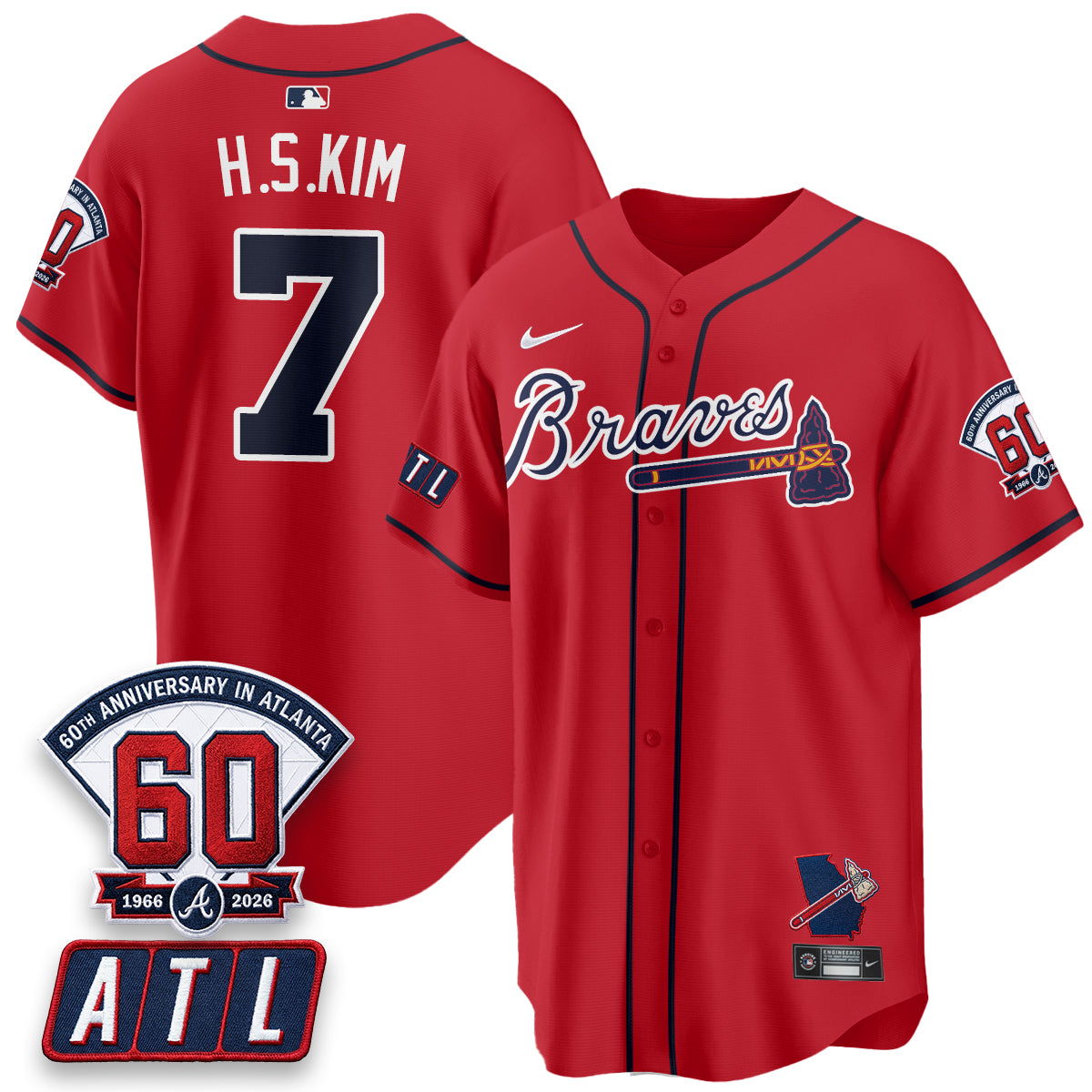 ATL 2026 60th Anniversary Vapor City Connect Limited Jersey - All Stitched