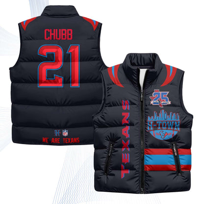 HOU "H-Town" Puffer Vest - Printed