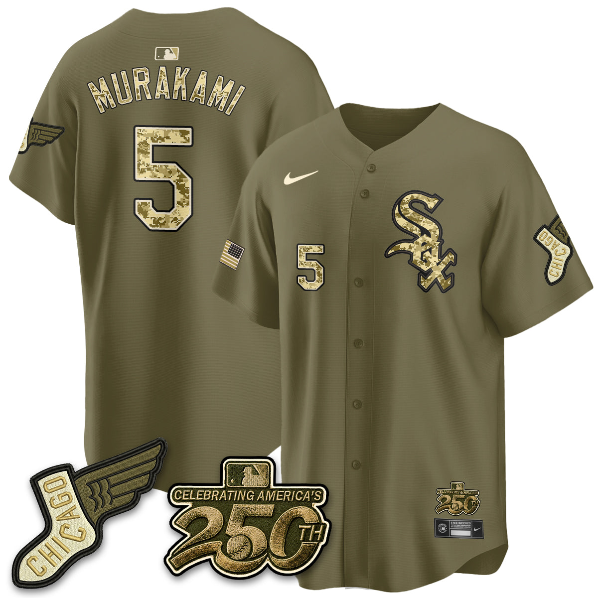 Chicago White Sox Salute to Service 2026 Vapor Limited Jersey - Stitched