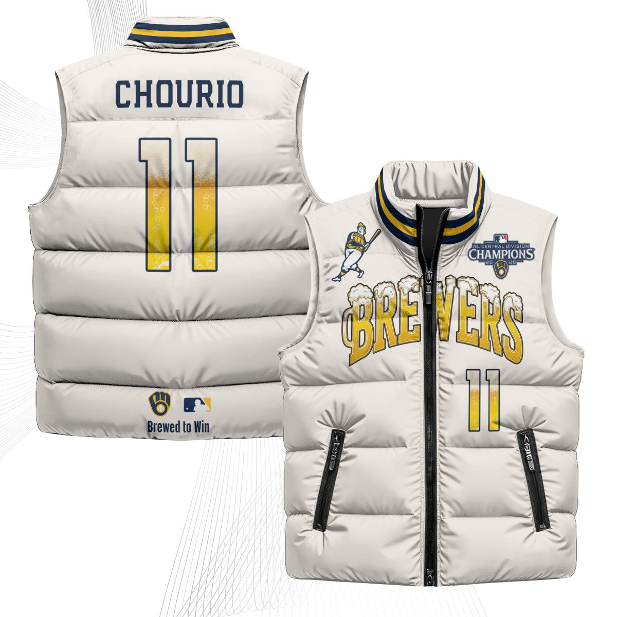 MIL 2026 NL Division Champs Puffer Vest - Printed