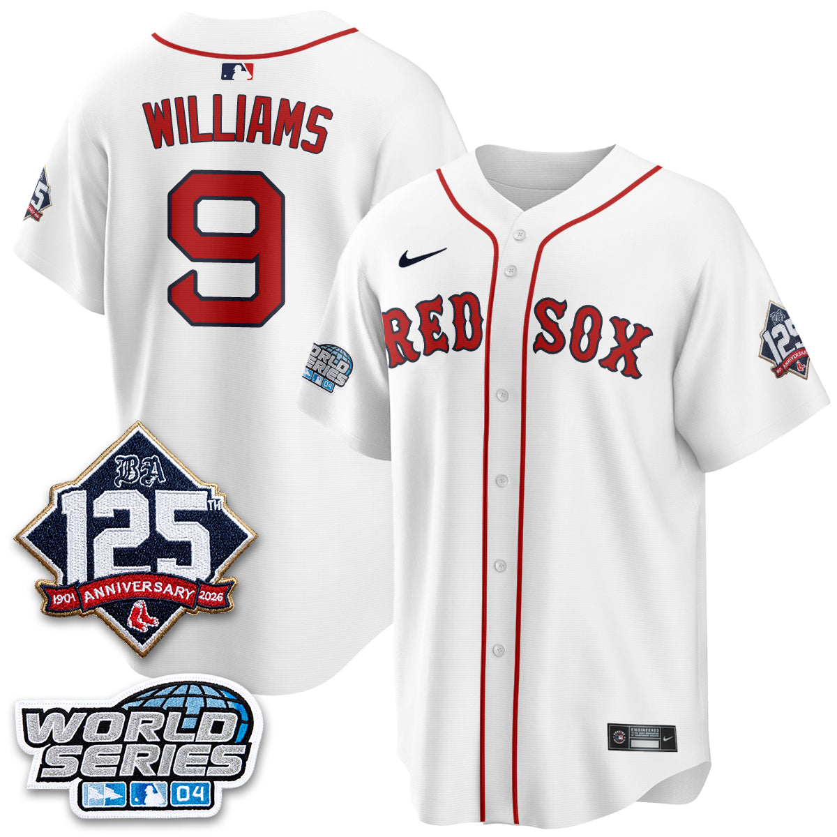 Boston Red Sox Throwback 2004 Vapor Jersey - Stitched