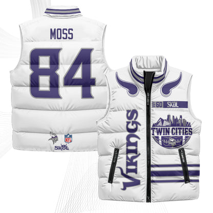 Minnesota Vikings Twin City Puffer Vest - Printed