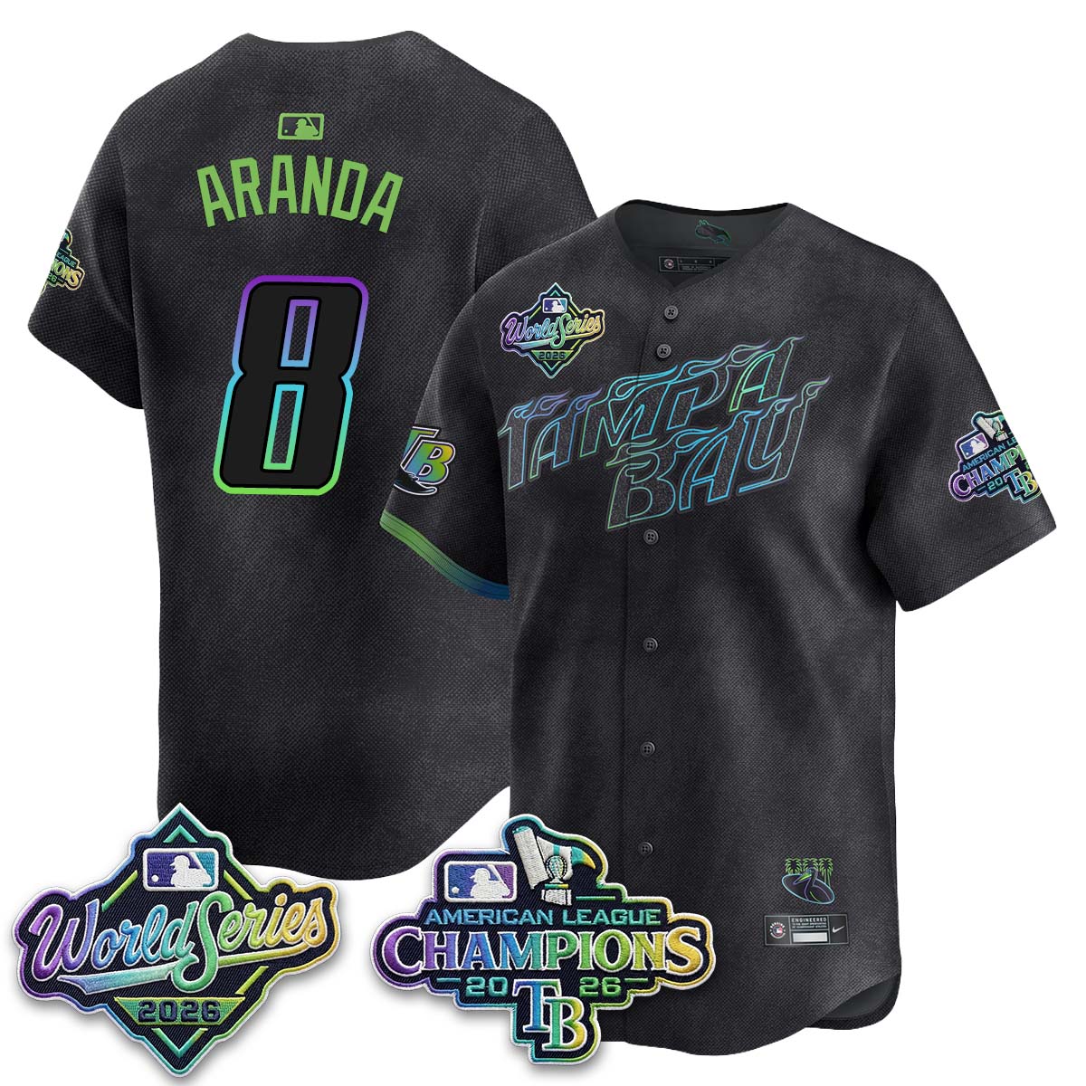 TBR WS26 &  2026 AL Champions Limited Gray Jersey - Stitched N2