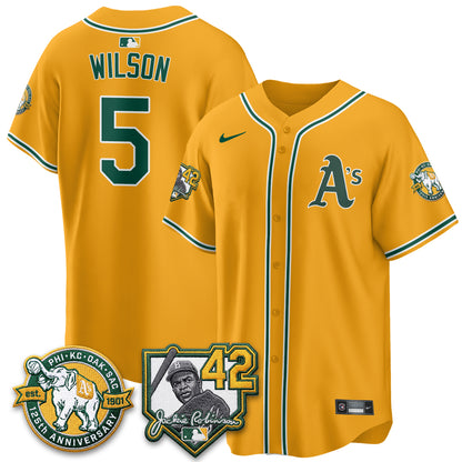 OAK 2026 Jackie Robinson Day - Celebrating 125 Years Limited Vapor Jersey - All Stitched
