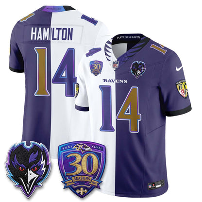 Baltimore Ravens The Next Flight Split Vapor Jersey - Stitched