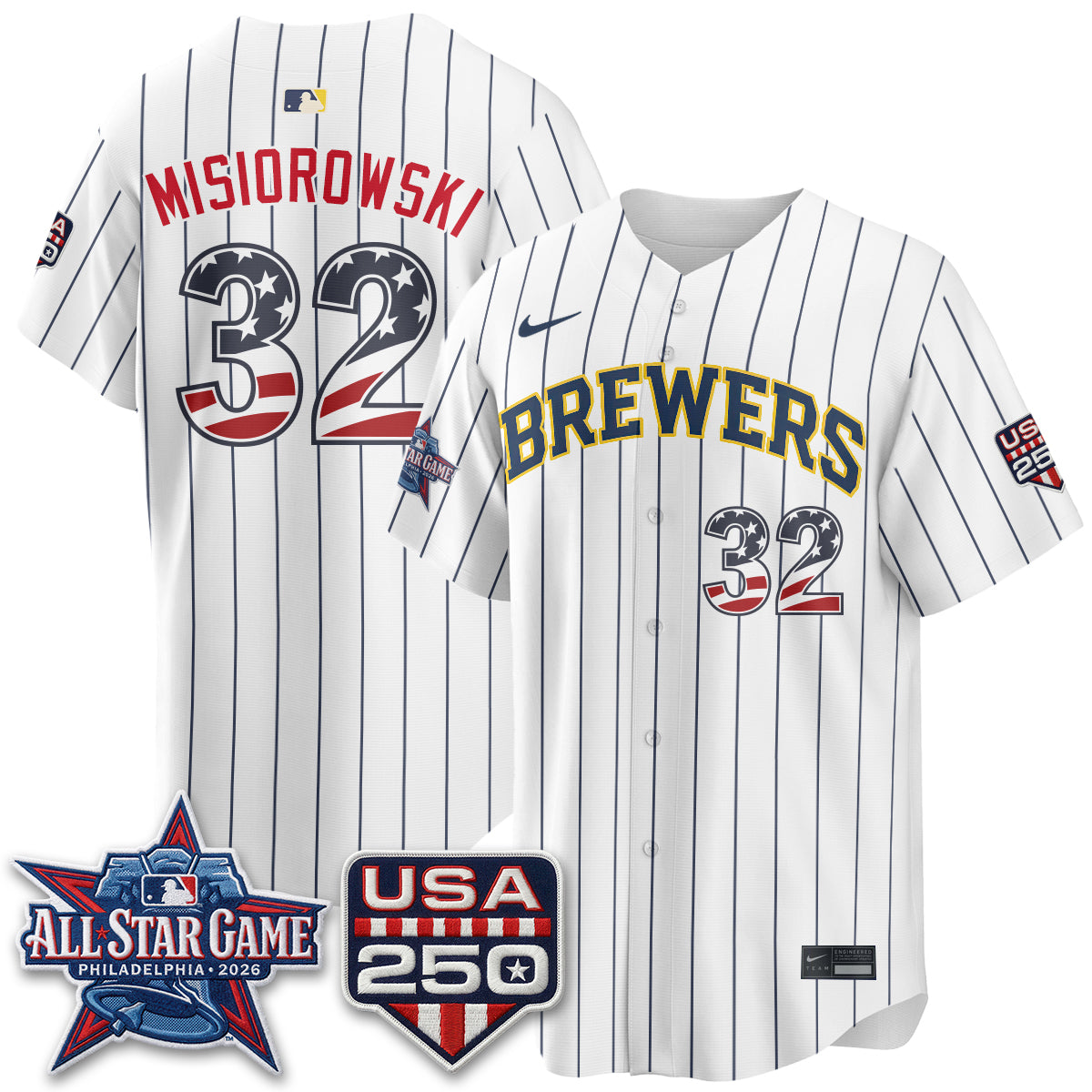 Milwaukee Brewers 2026 All Star Game Vapor Jersey - Stitched