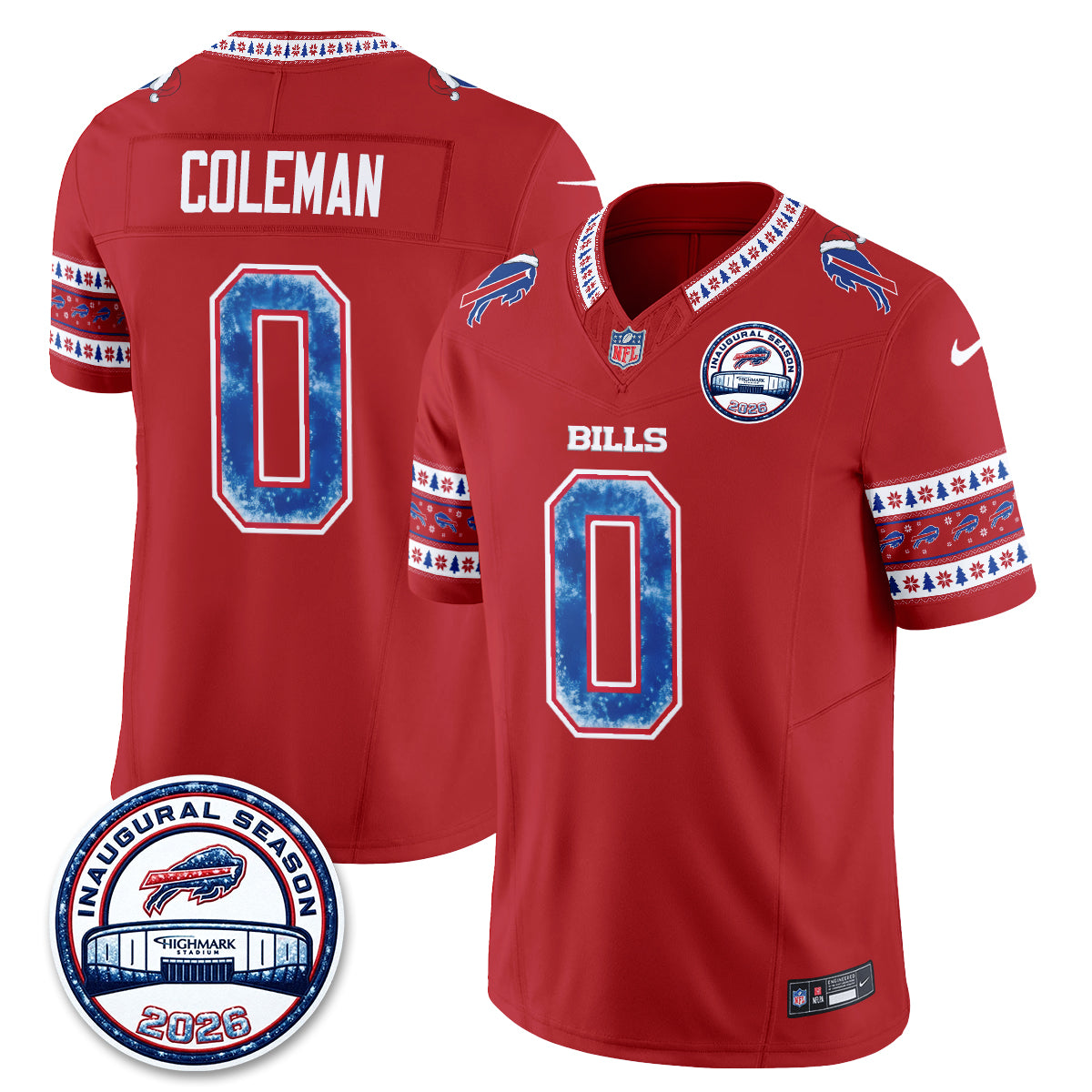 BUF Xmas Edition Vapor Jersey - Stitched