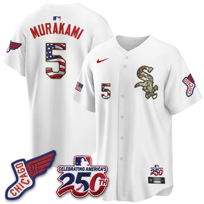 Chicago White Sox 2026 Independence Day USA Vapor Jersey - Stitched