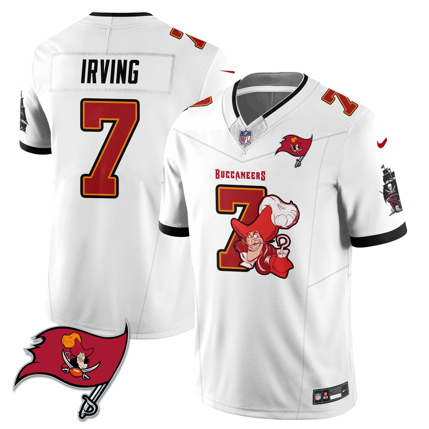 Tampa Bay Buccaneers x Red Coat Captain Edition Vapor Jersey - Stitched