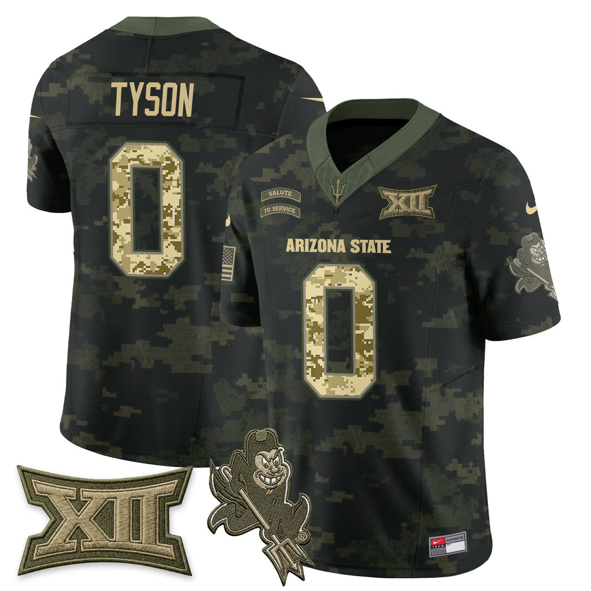 ASU 2026 Salute to Service Vapor Jersey - Stitched