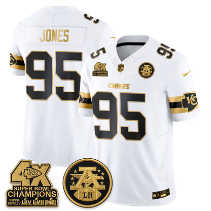 KC 4X Champs Gold Edition Vapor Jersey - Stitched