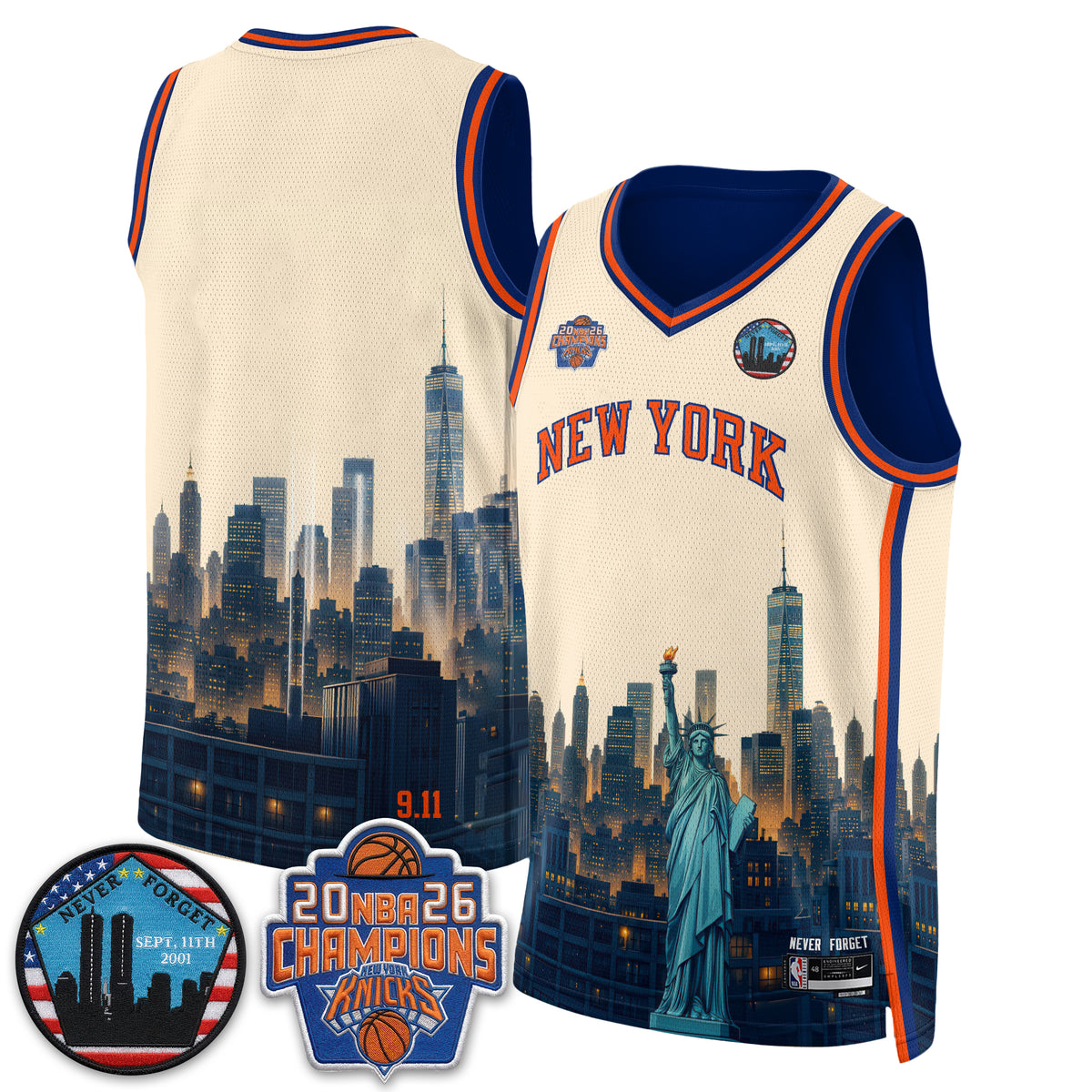 NYK Skyline Never Forget 9/11 Edition Vapor Jersey - Printed