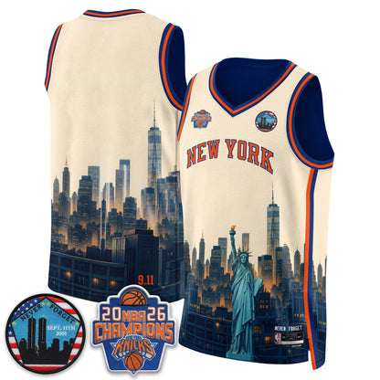 NYK Skyline Never Forget 9/11 Edition Vapor Jersey - Printed