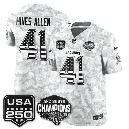 Jacksonville Jaguars 2026 Salute to Service Vapor Jersey - Stitched