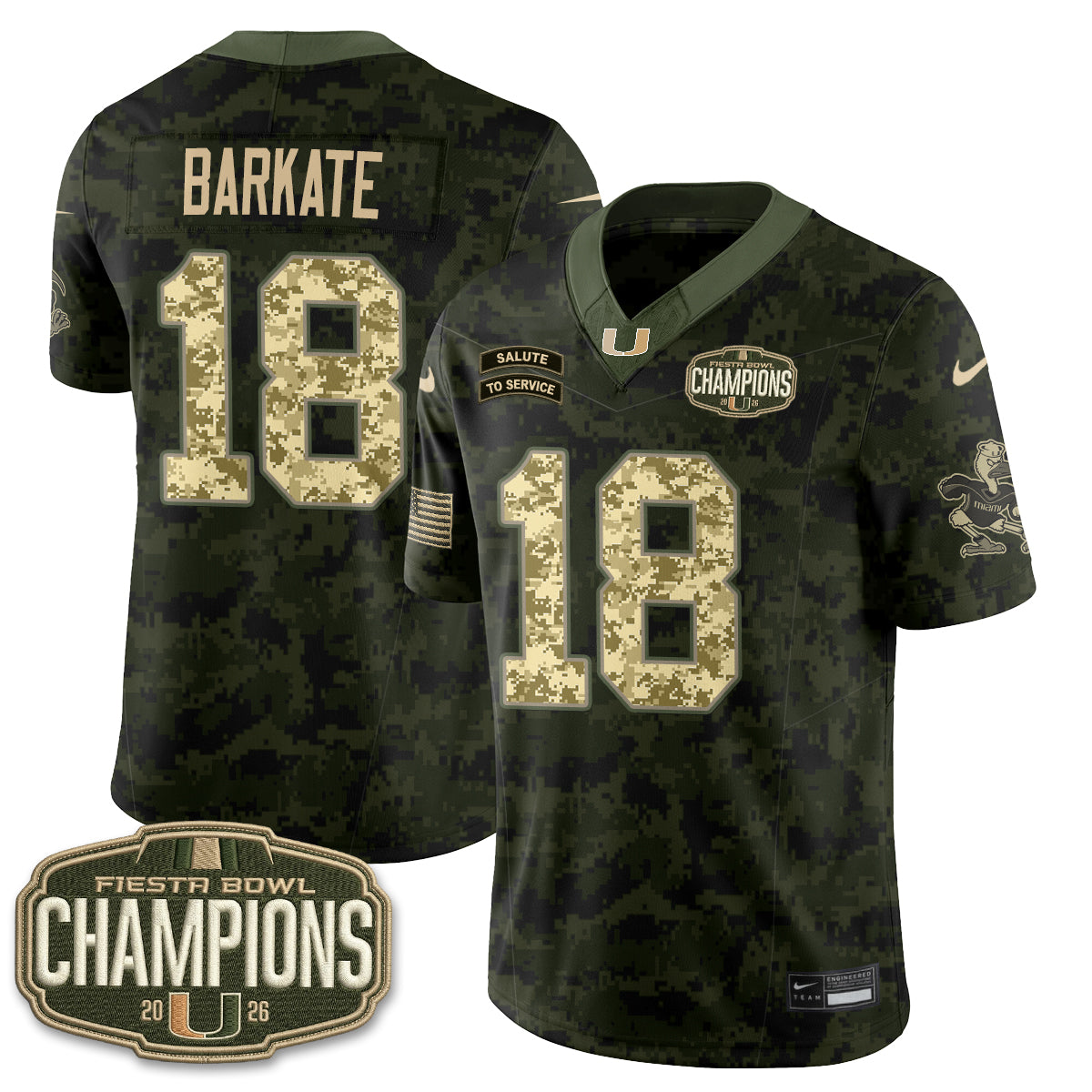 MIA 2026 Salute to Service Vapor Jersey - Stitched