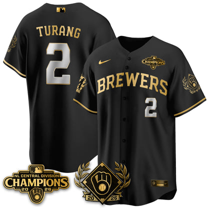 Milwaukee Brewers 2026 NL Division Champs Vapor Jersey - Stitched