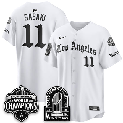 LAD WS Champions Back 2 Back Patch Vapor Premier Limited Gothic Edition Jersey - All Stitched