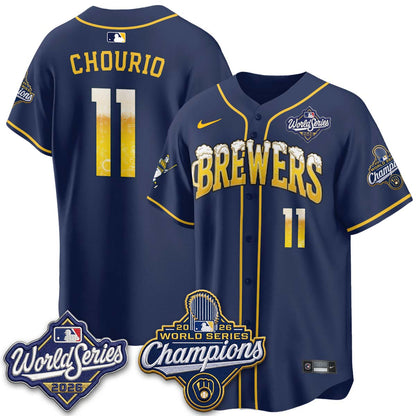 MIL "Pitcher & Pint" 2026 WS Champions Jersey - Stitched (#9) (2)