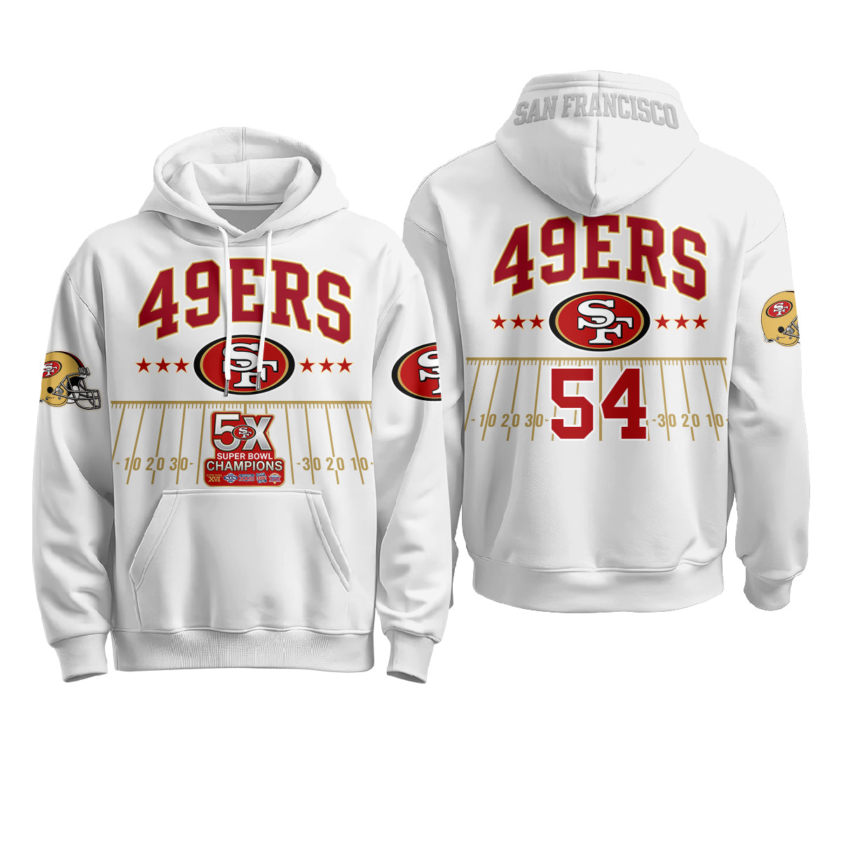 SF 5X SB Fleece Hoodie - Printed