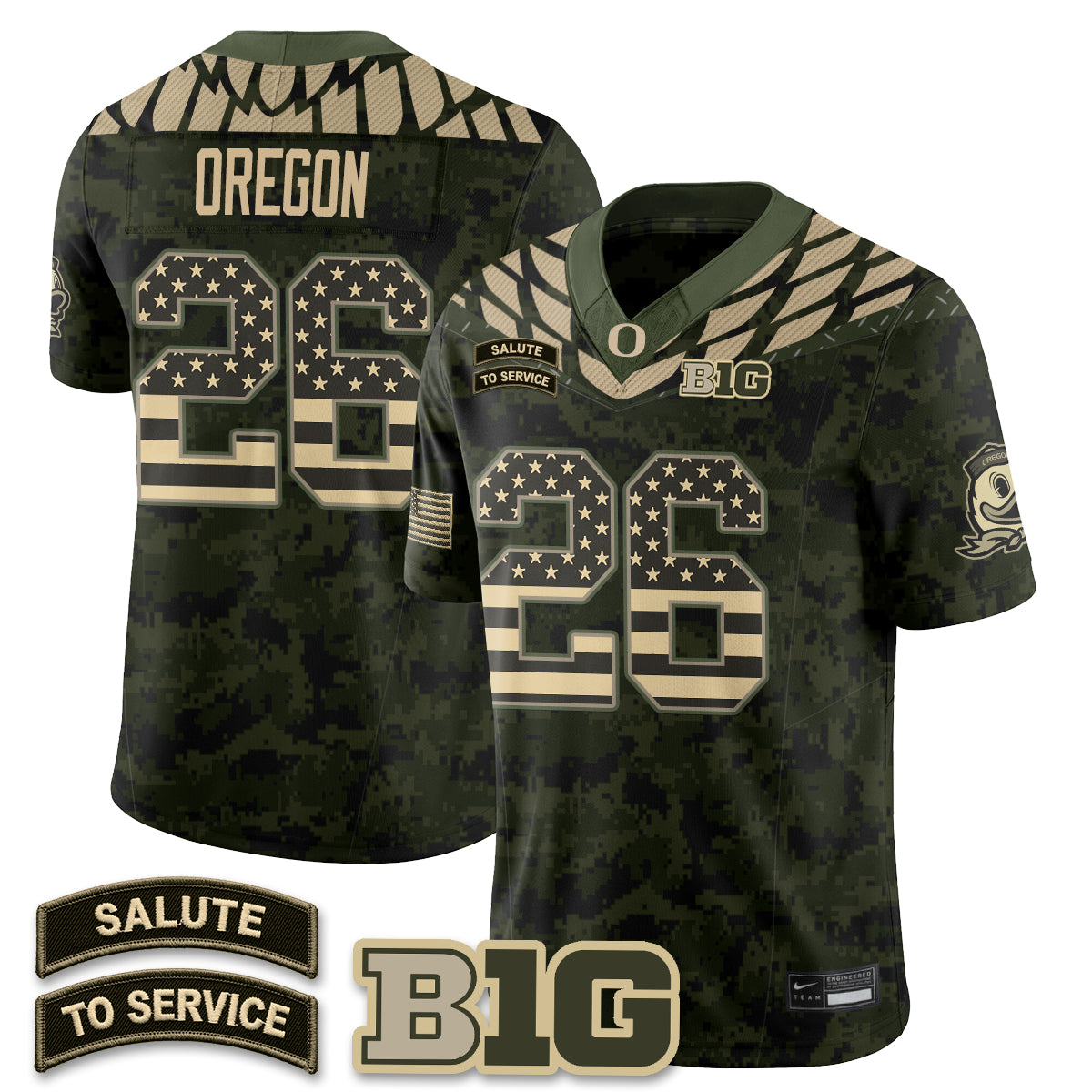 ORE 2026 Salute to Service Vapor Jersey - Stitched