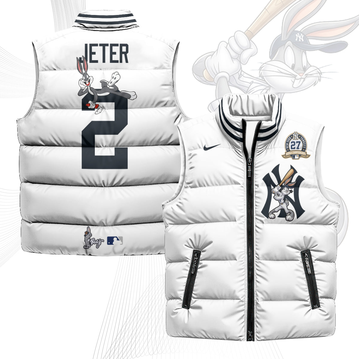 New York Yankees Edition Unisex Puffer Vest - Printed