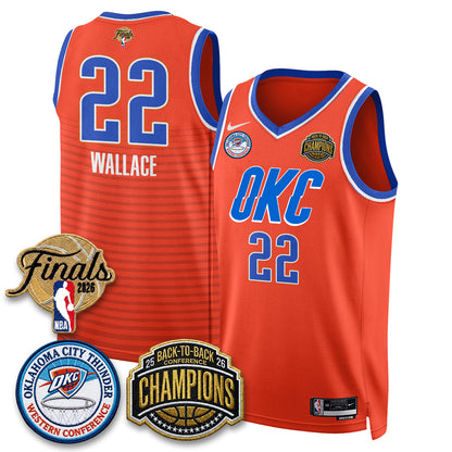 OKC 2026 NBA Western Conference Champions Vapor Jersey - Stitched