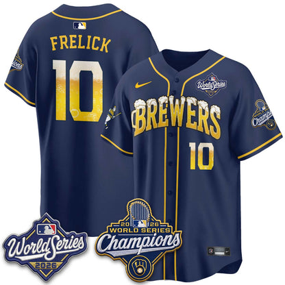 MIL "Pitcher & Pint" 2026 WS Champions Jersey - Stitched (#9) (2)