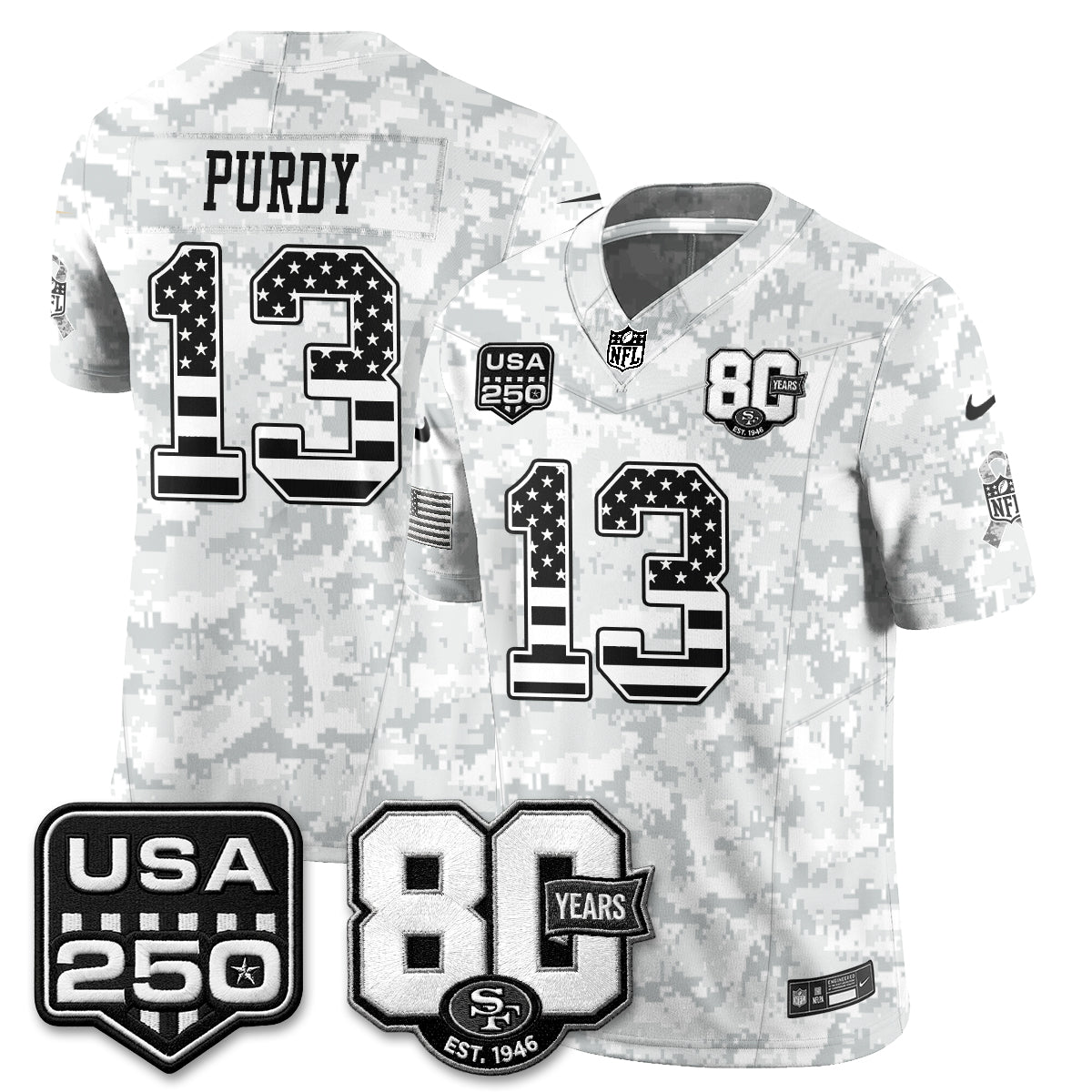 SF 2026 Salute to Service Edition Vapor Jersey - Stitched