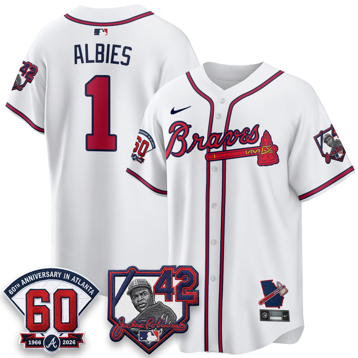 ATL 2026 Jackie Robinson Day Vapor Limited Red Jersey - All Stitched