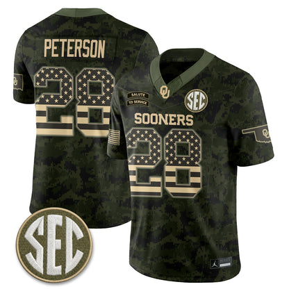 OU 2026 Salute to Service Vapor Jersey - Stitched