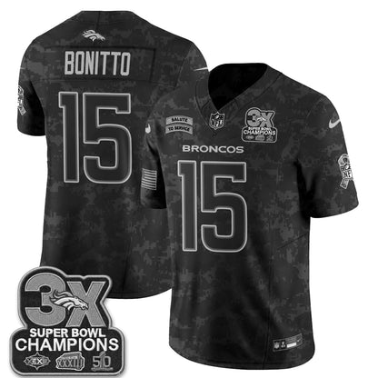 Denver Broncos 2026 Salute to Service V2 Vapor Jersey - Stitched