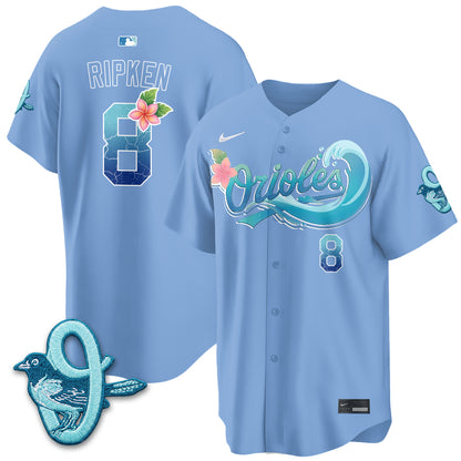 Baltimore Orioles Aloha Spirit Vapor Premier Jersey - Stitched