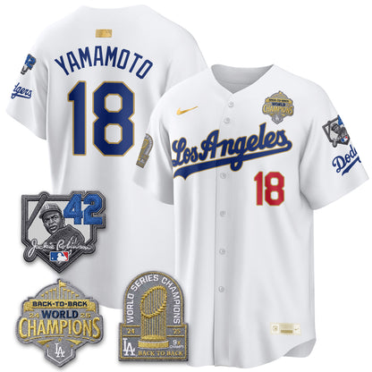 LAD 2026 New Era Gold Collection Vapor Limited Jersey - B2B Champs - All Stitched