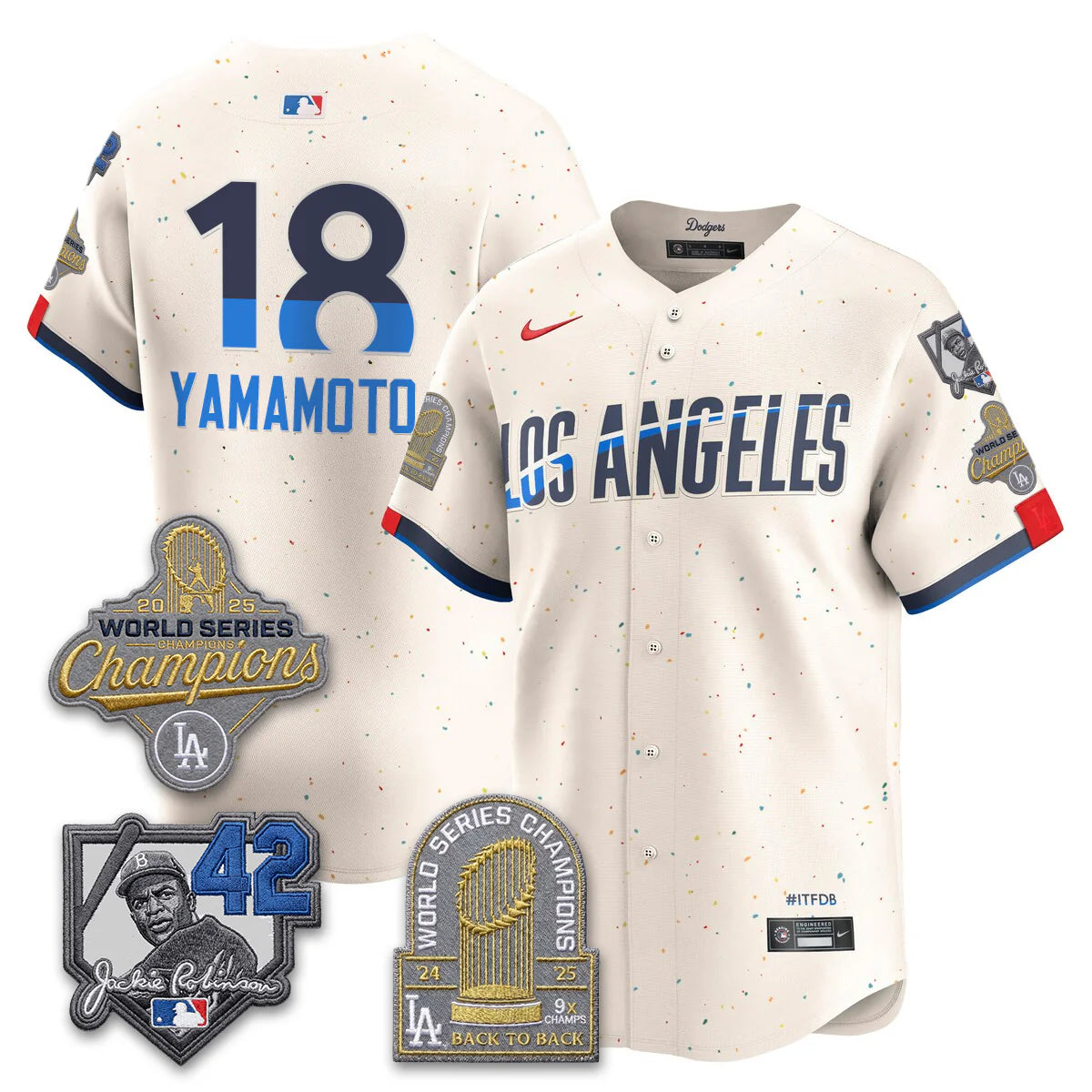 LAD -  2026 Jackie Robinson Day Vapor Limited Jersey - All Stitched