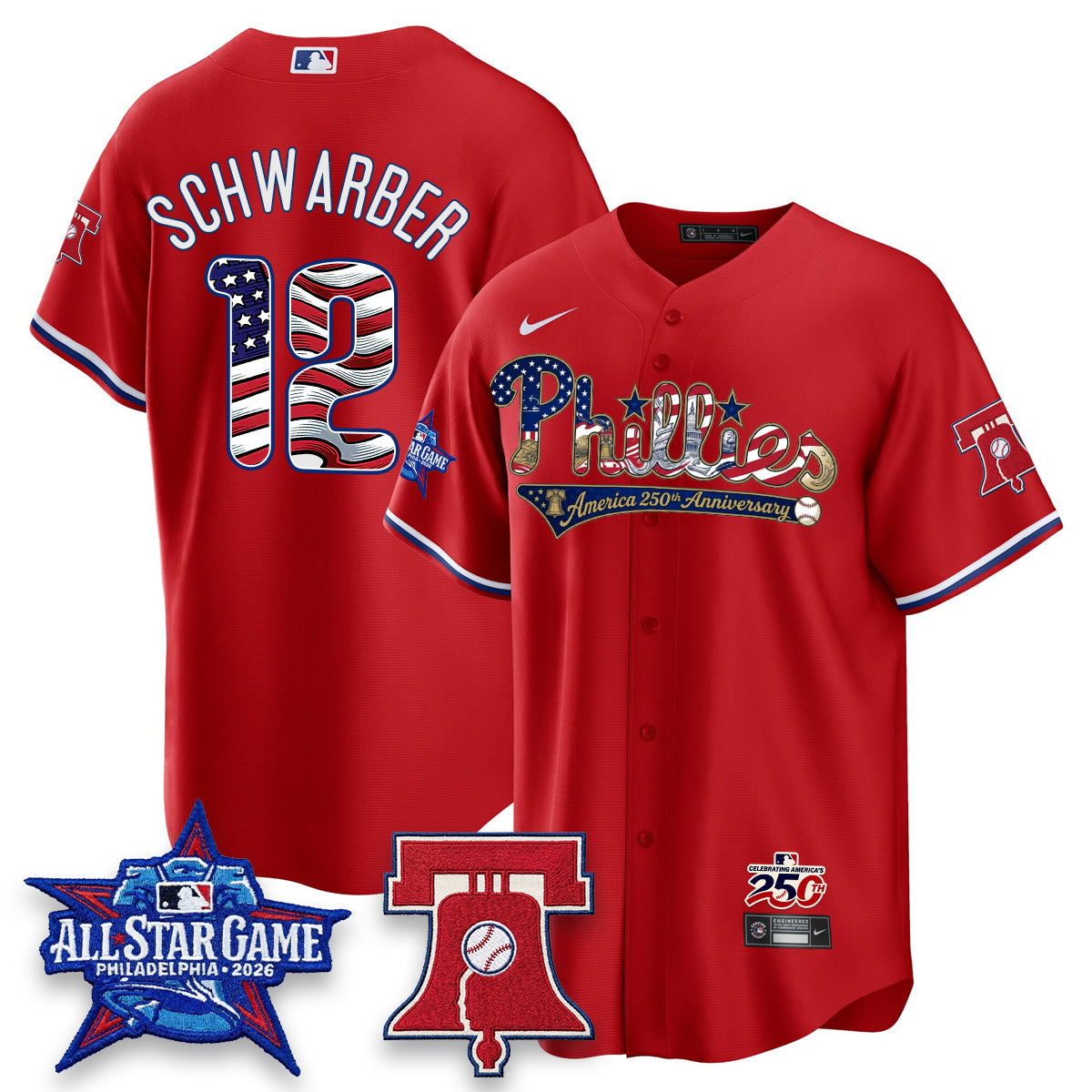 PHI 2026 Independence Day USA Vapor Limited Blue Jersey - Stitched